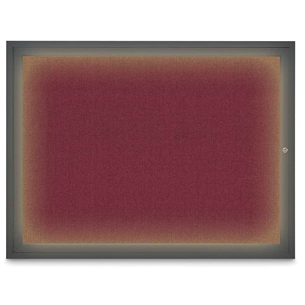 Corkboard, Burgundy/Black, 48" x 36"