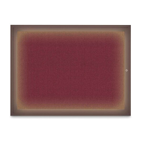 Corkboard, Burgundy/Bronze, 48" x 36"