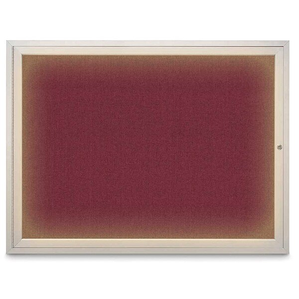 Corkboard, Burgundy/Satin, 48" x 36"