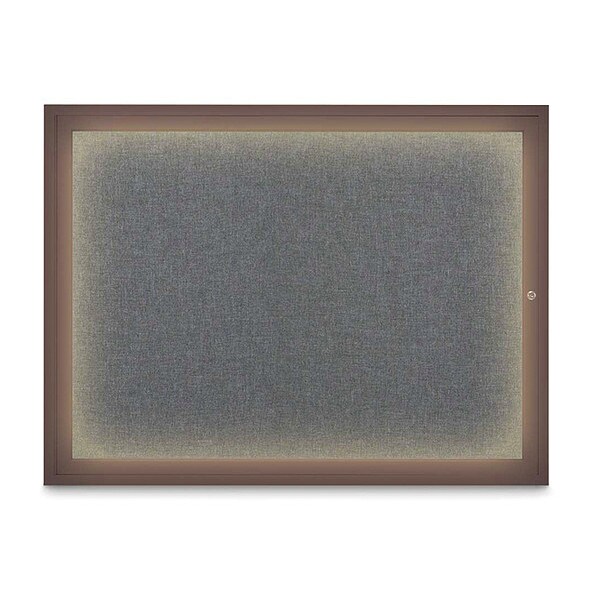 Corkboard, Med Grey/Bronze, 48" x 36"