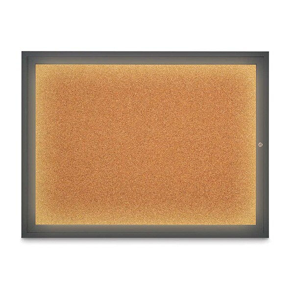 Corkboard, Cork/Black, 48" x 36"