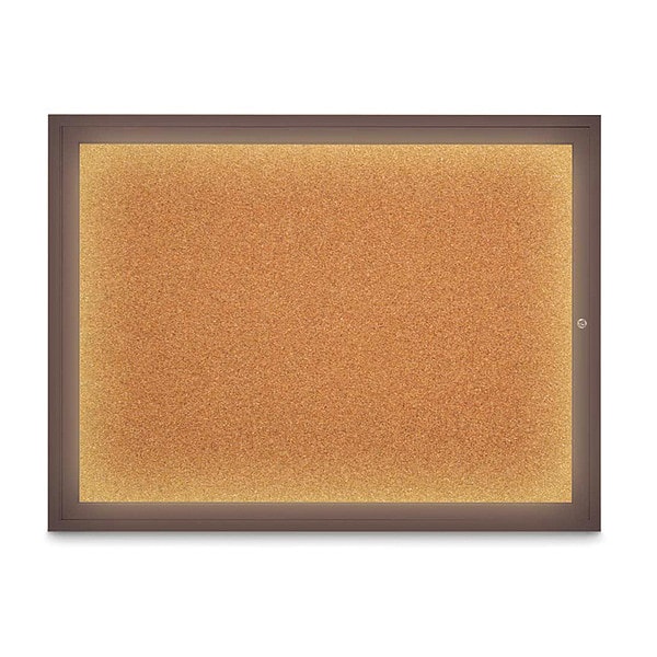 Corkboard, Cork/Bronze, 48" x 36"