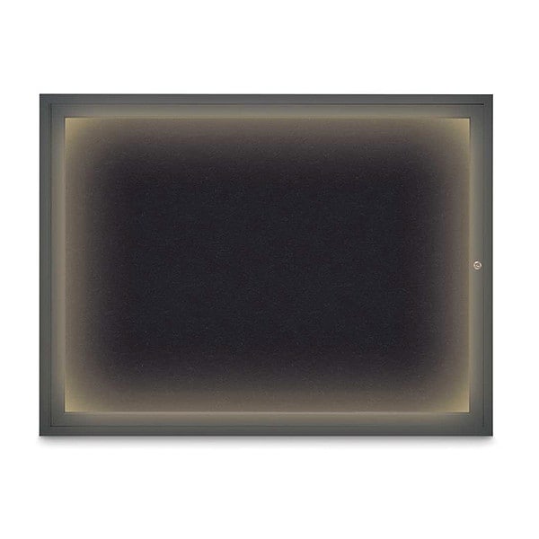 Corkboard, Rubber/Black, 48" x 36"