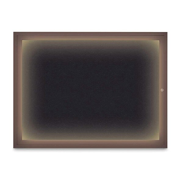 Corkboard, Rubber/Bronze, 48" x 36"