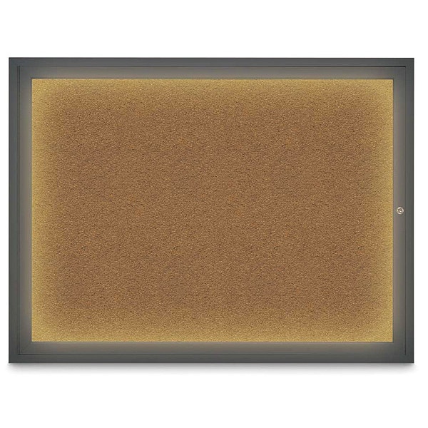 Corkboard, Synthtc Forbo/Black, 48" x 36"