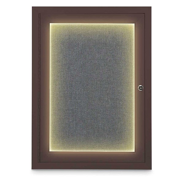 Corkboard, Med Grey /Bronze, 18" x 24"