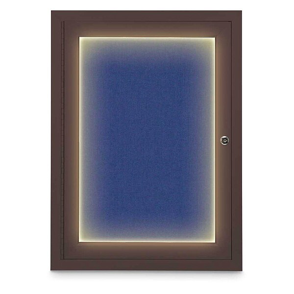Corkboard, Cobalt /Bronze, 18" x 24"