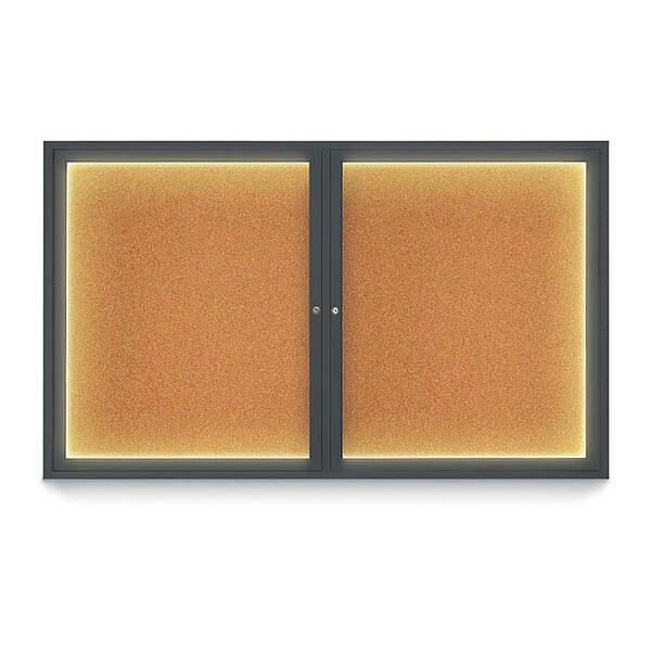 Corkboard, Cork Backing /Black, 60" x 36"