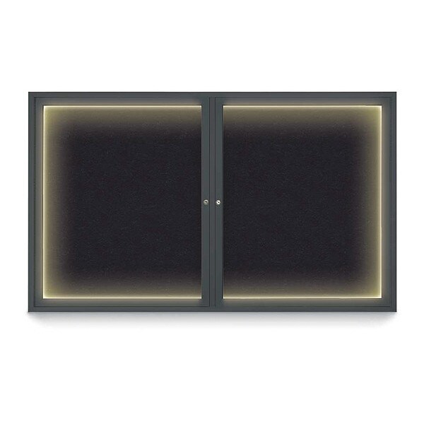 Corkboard, Rubber Backing /Black, 60"x 36"