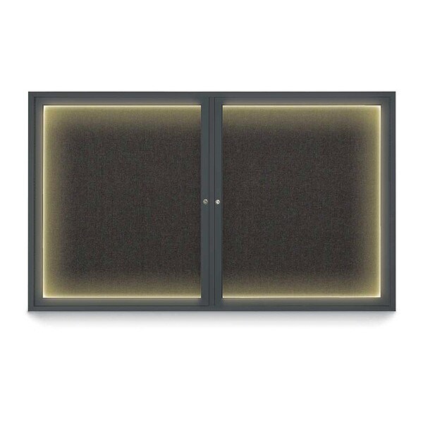Corkboard, Black/Black, 60" x 36"