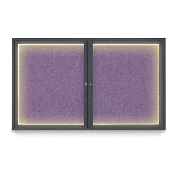 Corkboard, Amethyst /Black, 60" x 36"
