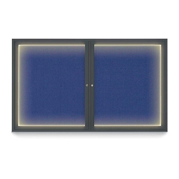 Corkboard, Cobalt /Black, 60" x 36"