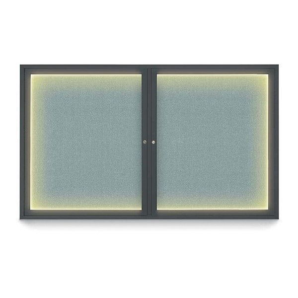Corkboard, Cloud /Black, 60" x 36"