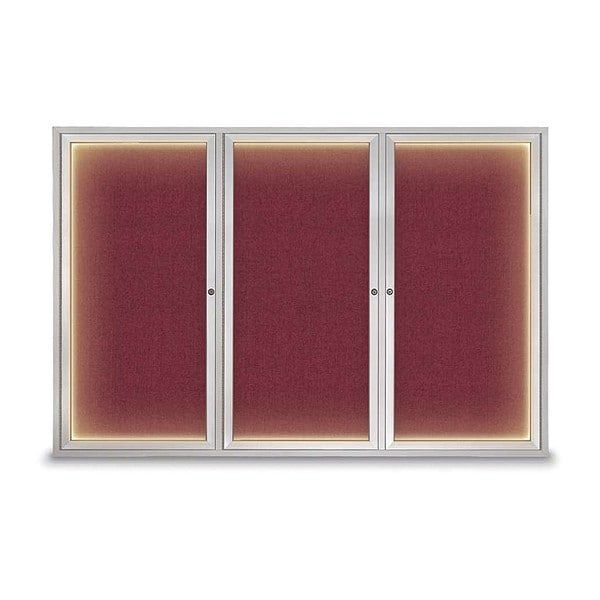 Corkboard, Burgundy/Satin, 72" x 48"