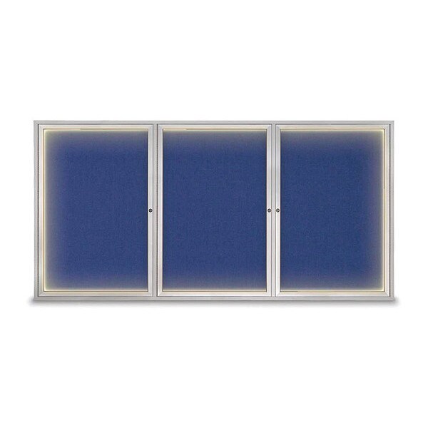 Corkboard, Cobalt/Satin, 96" x 48"