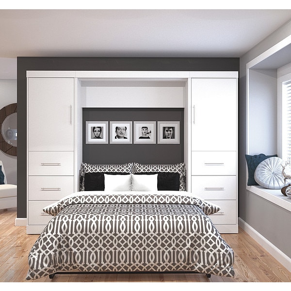 Full Wall Bed Kit, White, 109"