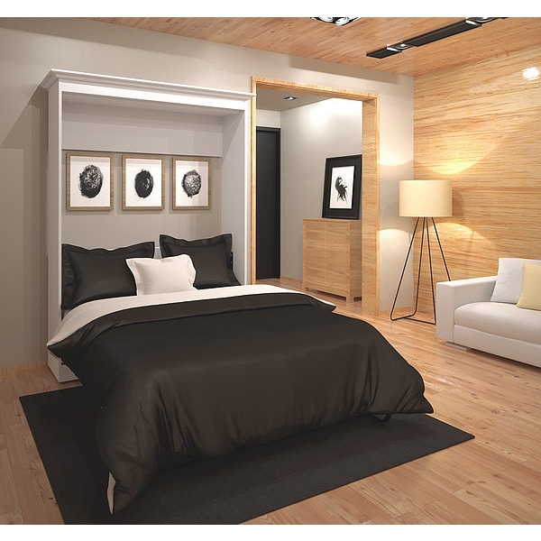 Full Wall Bed, White, 64"
