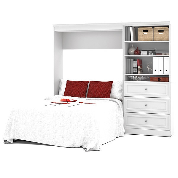 Full Wall Bed Kit, White, 95"
