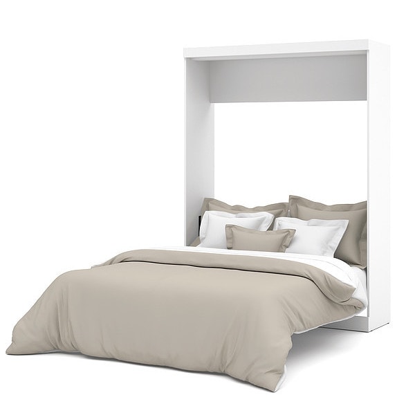 Queen Wall Bed, Nebula, White