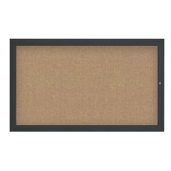 Corkboard, 48"x36", Buff/Black