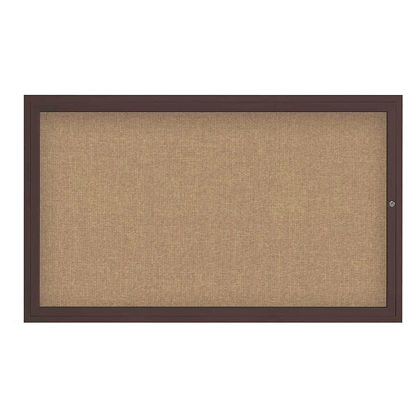 Corkboard, 48"x36", Buff/Bronze