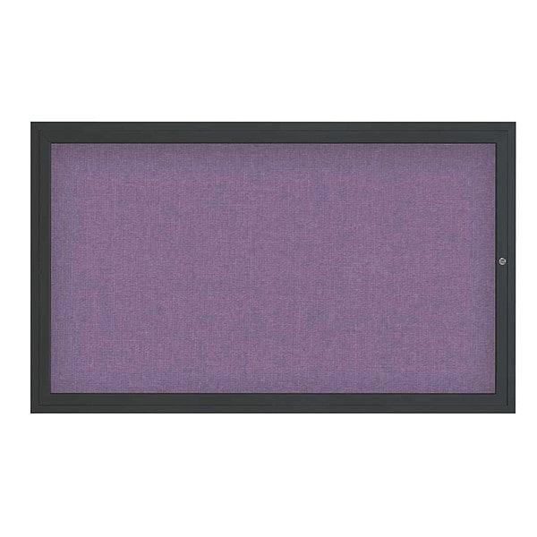 Corkboard, 48"x36", Amethyst/Black