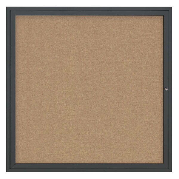 Corkboard, 48"x48", Buff/Black