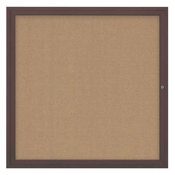 Corkboard, 48"x48", Buff/Bronze