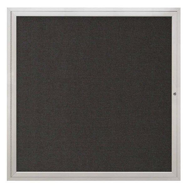 Corkboard, 48"x48", Black/Satin