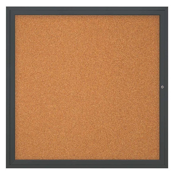 Corkboard, 48"x48", Cork/Black