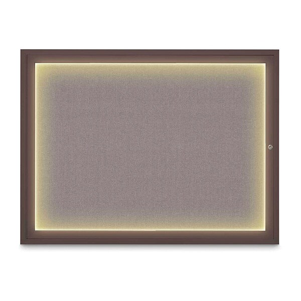 Corkboard, 48"x36", Surf/Bronze