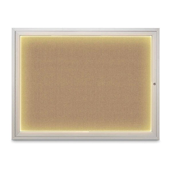 Corkboard, 48"x36", Buff/Satin