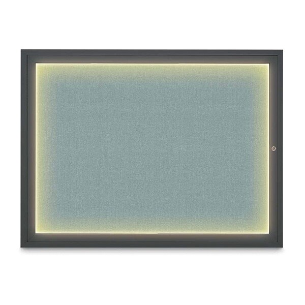 Corkboard, 48"x36", Cloud/Black