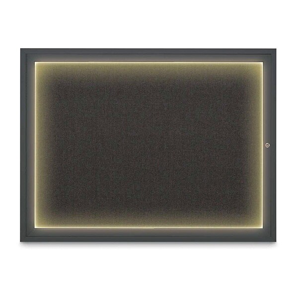 Corkboard, 48"x36", Black/Black