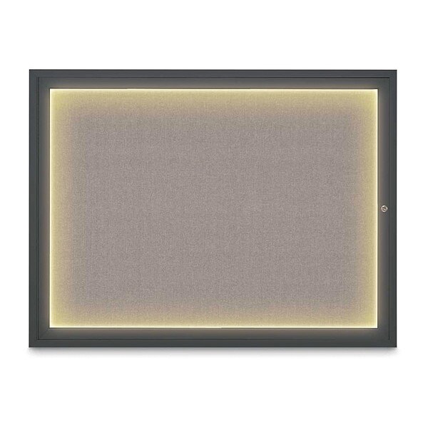 Corkboard, 48"x36", Pearl/Black