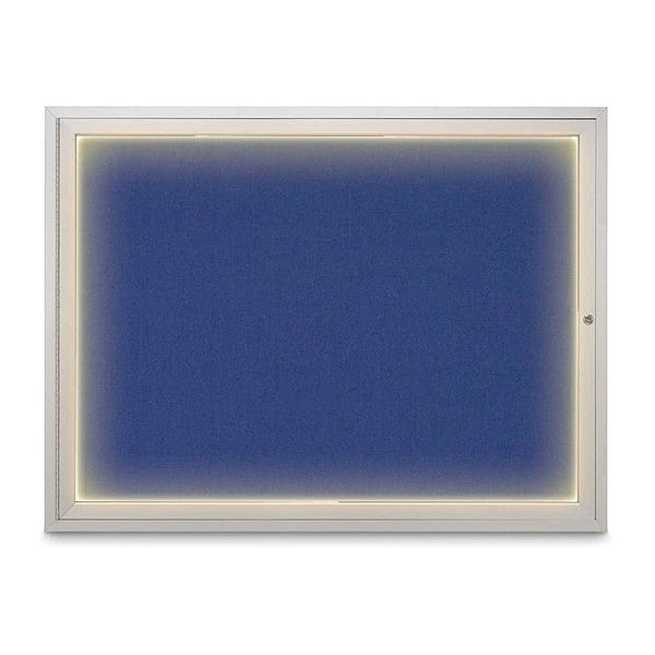 Corkboard, 48"x36", Cobalt Accent/Satin