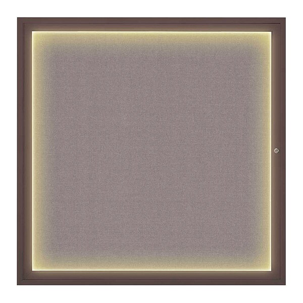 Corkboard, 48"x48", Surf/Bronze