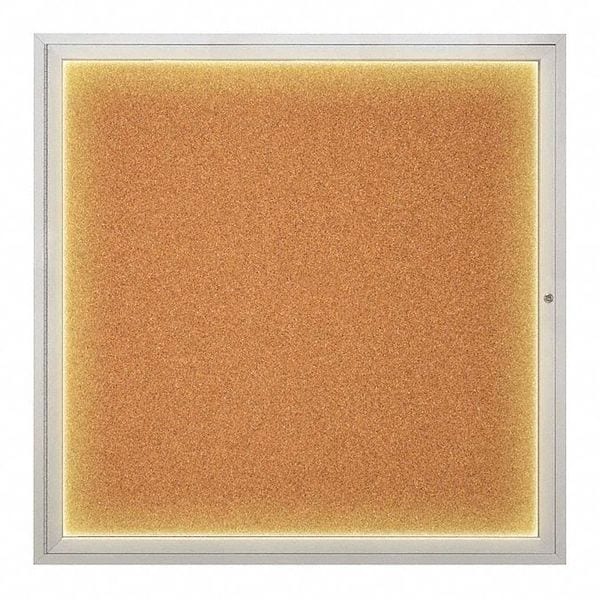 Corkboard, 48"x48", Cork/Satin