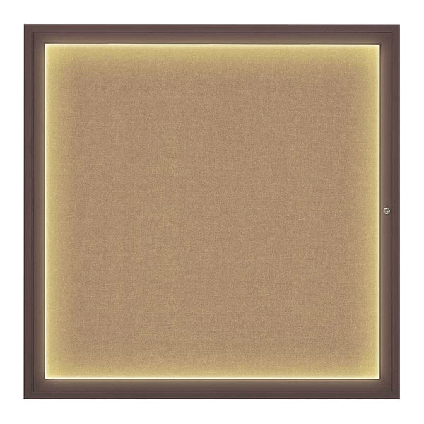 Corkboard, 48"x48", Buff/Bronze
