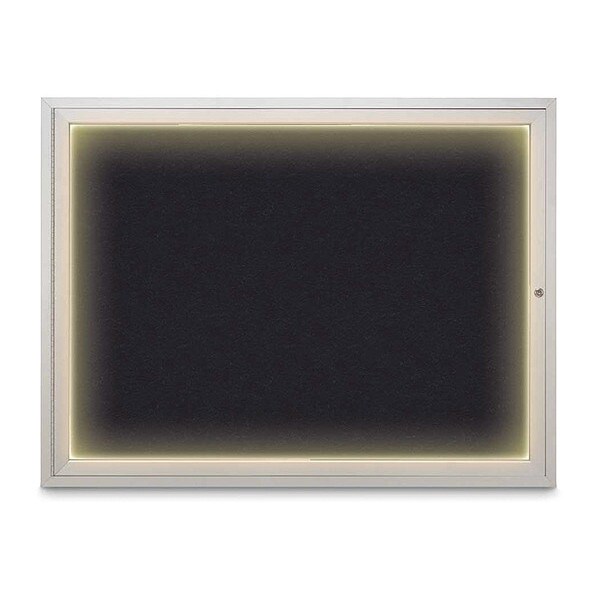 Corkboard, 48"x36", Rubber/Satin