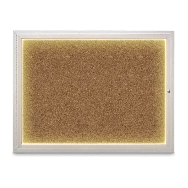 Corkboard, 48"x36", Synthetic Cork/Satin