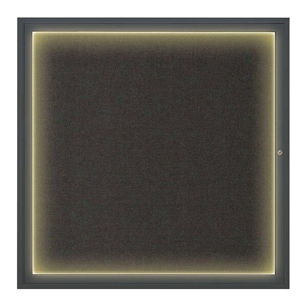 Corkboard, 48"x48", Black/Black