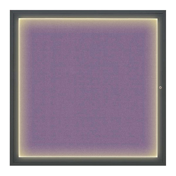 Corkboard, 48"x48", Amethyst/Black