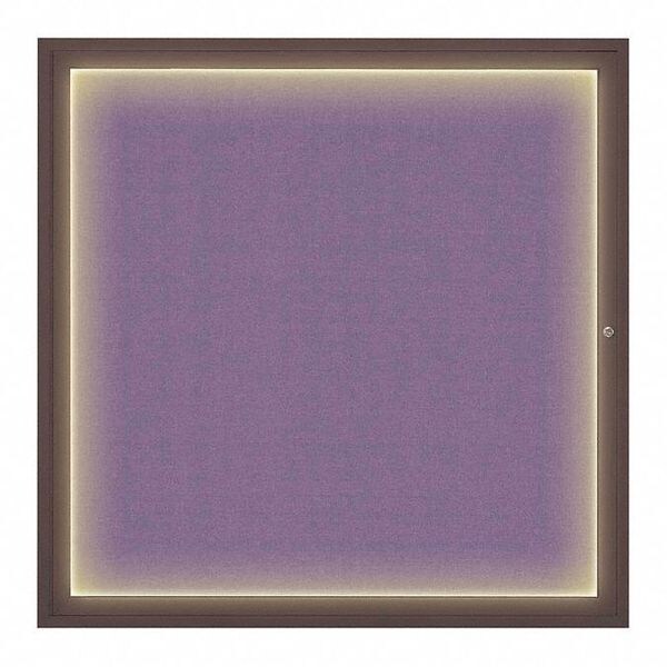 Corkboard, 48"x48", Amethyst/Bronze