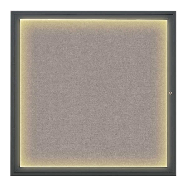 Corkboard, 48"x48", Pearl/Black
