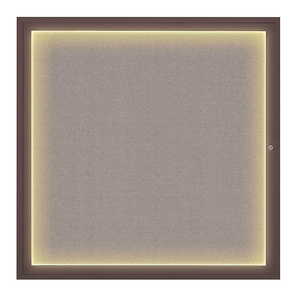 Corkboard, 48"x48", Pearl/Bronze