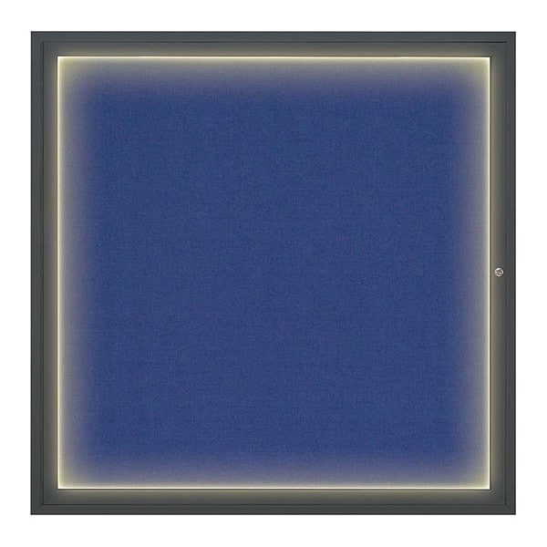 Corkboard, 48"x48", Cobalt Accent/Black