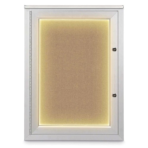 Corkboard, 18"x24", Buff/Satin