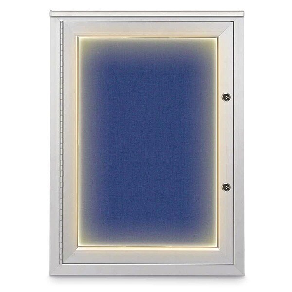Corkboard, 18"x24", Cobalt Accent/Satin