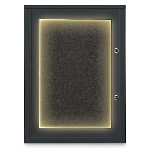 Corkboard, 18"x24", Black/Black